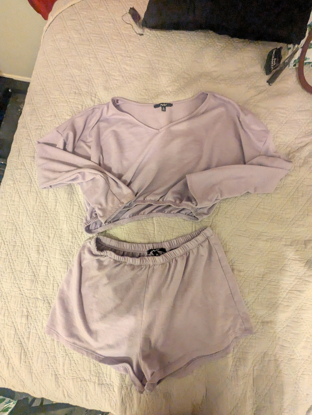 Papaya Women's Two-Piece Lounge Set in Lavender Size Large